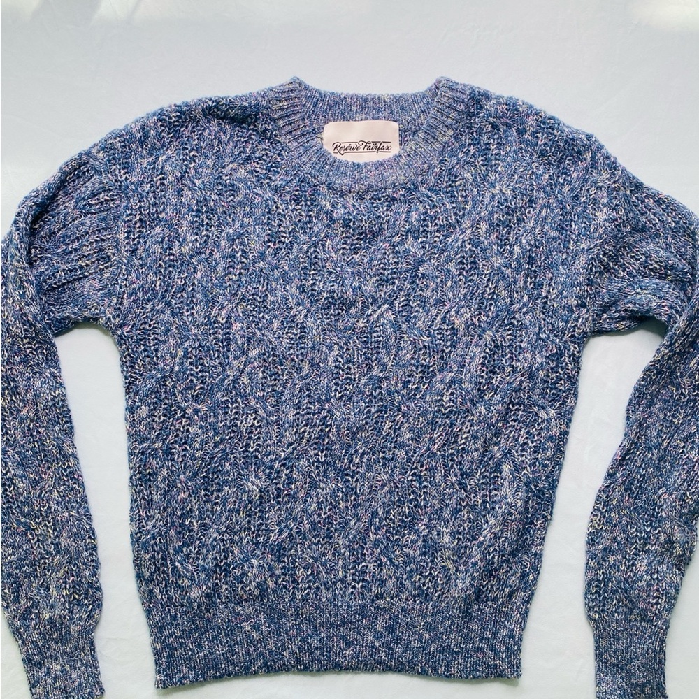 Reserve Fairfax Blue Speckled Sweater